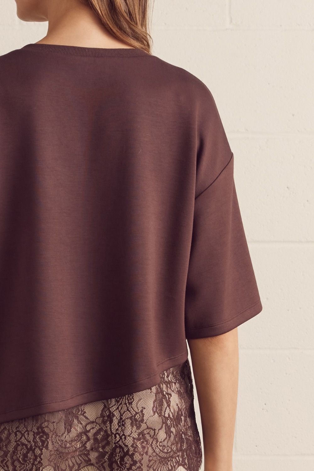 Espresso Lace Tee
