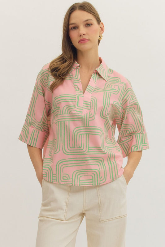 Peach Mojito Top