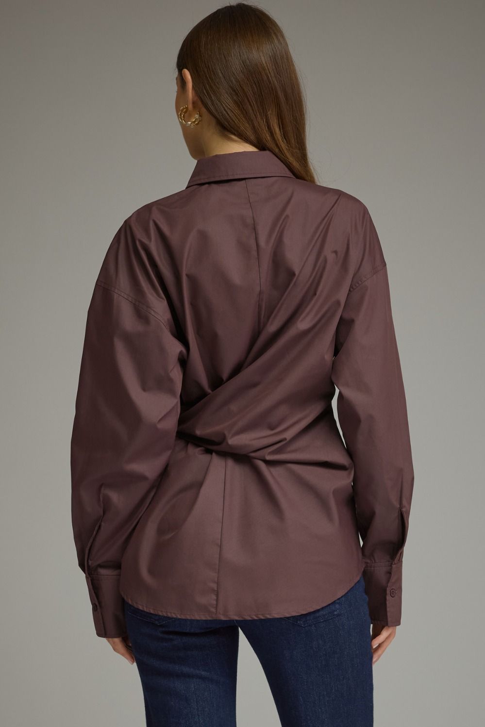 Espresso Affair Tie Blouse