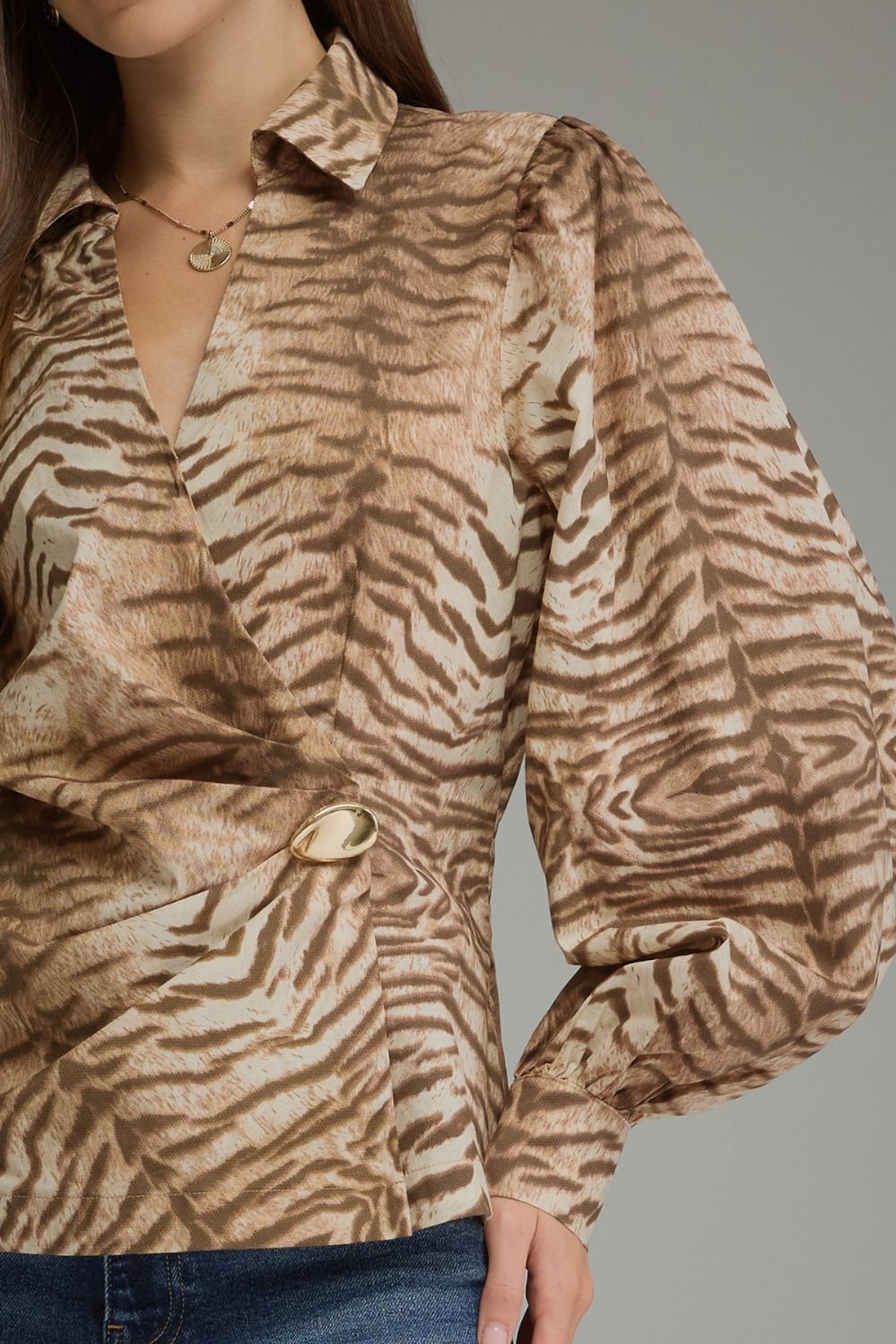 Sophia Wrap Blouse