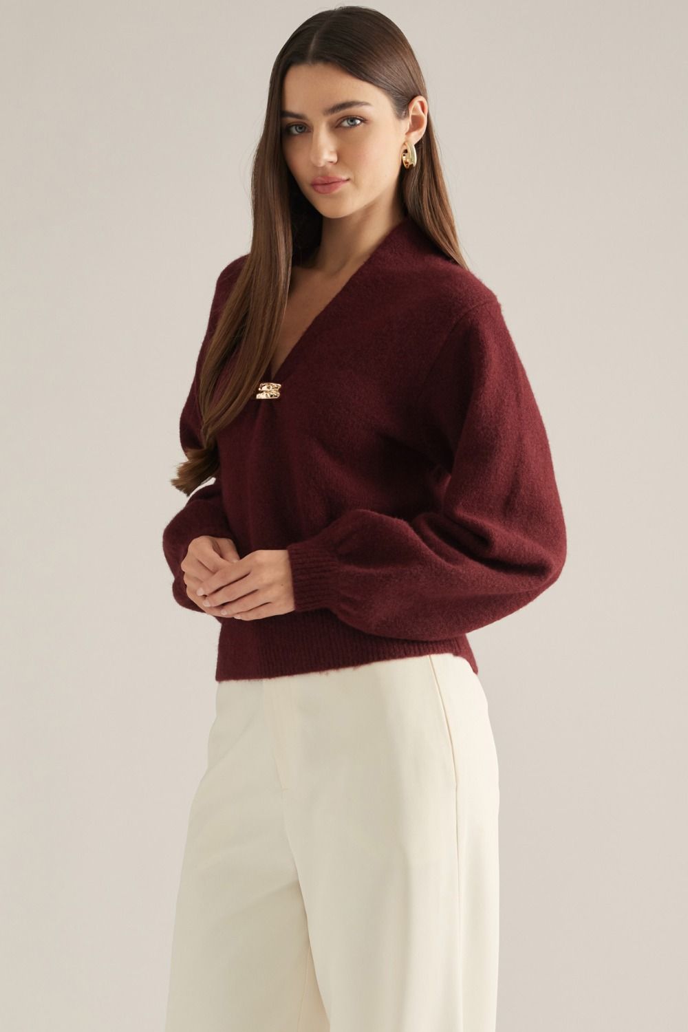 Marlowe Gold Clasp Sweater