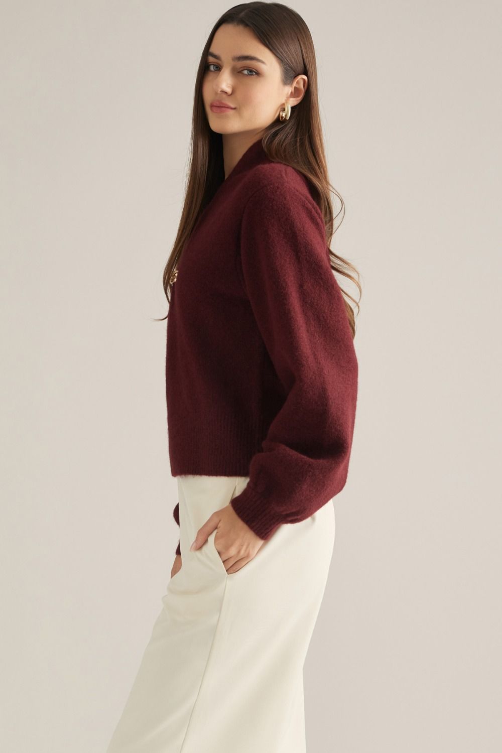 Marlowe Gold Clasp Sweater