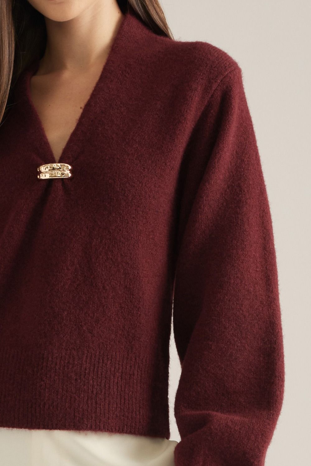 Marlowe Gold Clasp Sweater