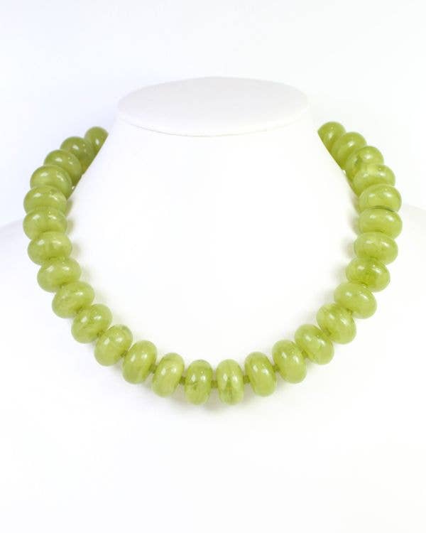 Davis Beaded Necklace Green