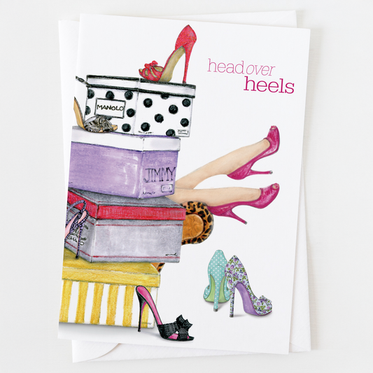 Head Over Heels Birthday Greeting Card
