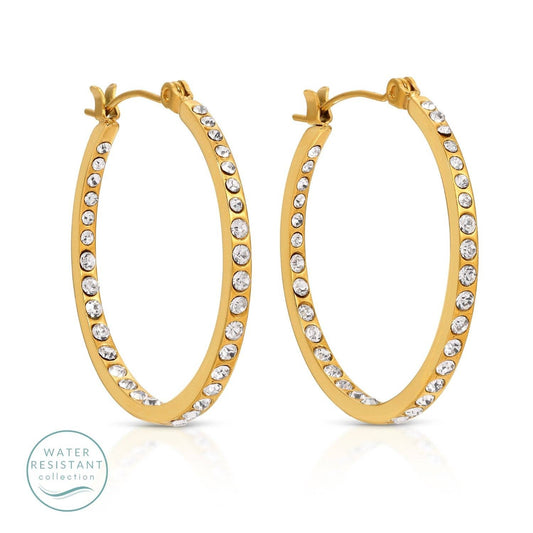 Latch Back CZ Hoops