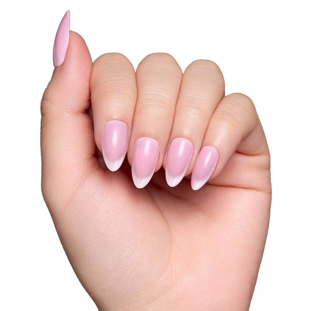 Lovers Blush Press-On Nails | Short Almond | Velvet Pink