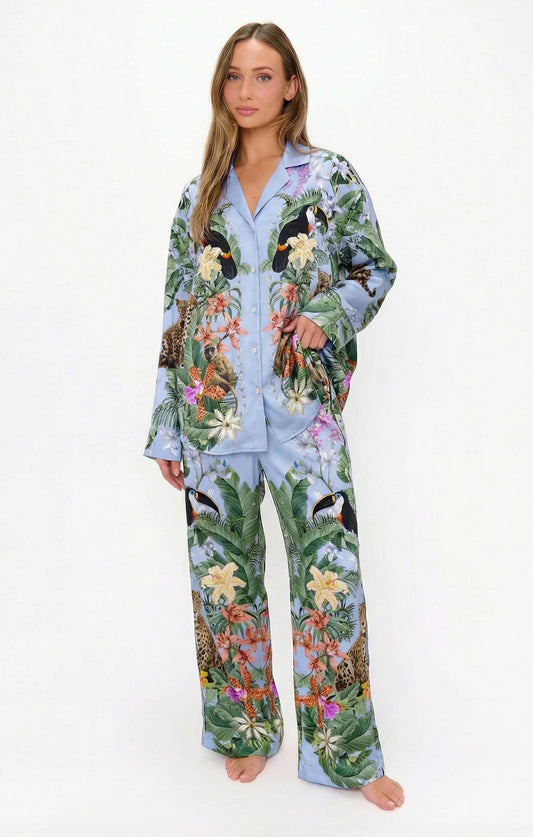 Wild Jungle Mirage Overslept Silky PJ