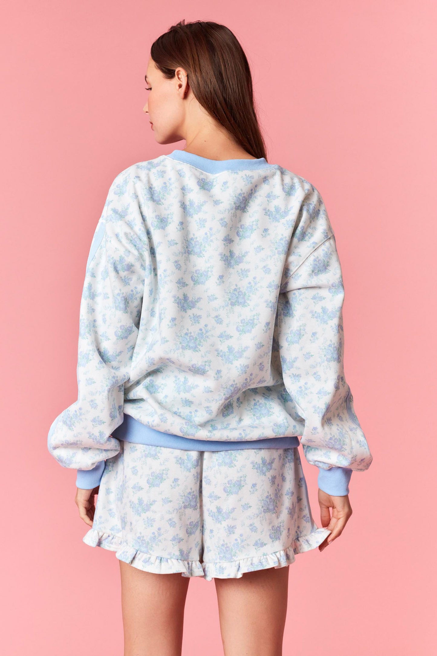 Soft Skies Floral Sweatshirt