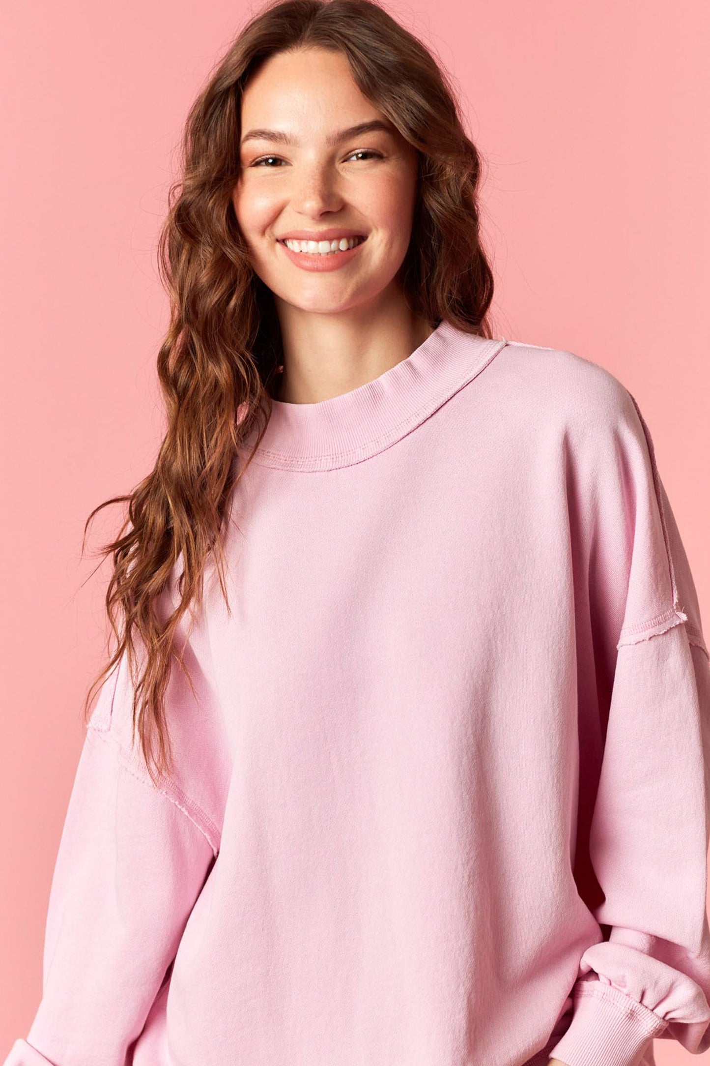 Sugar Cloud Mockneck Sweatshirt