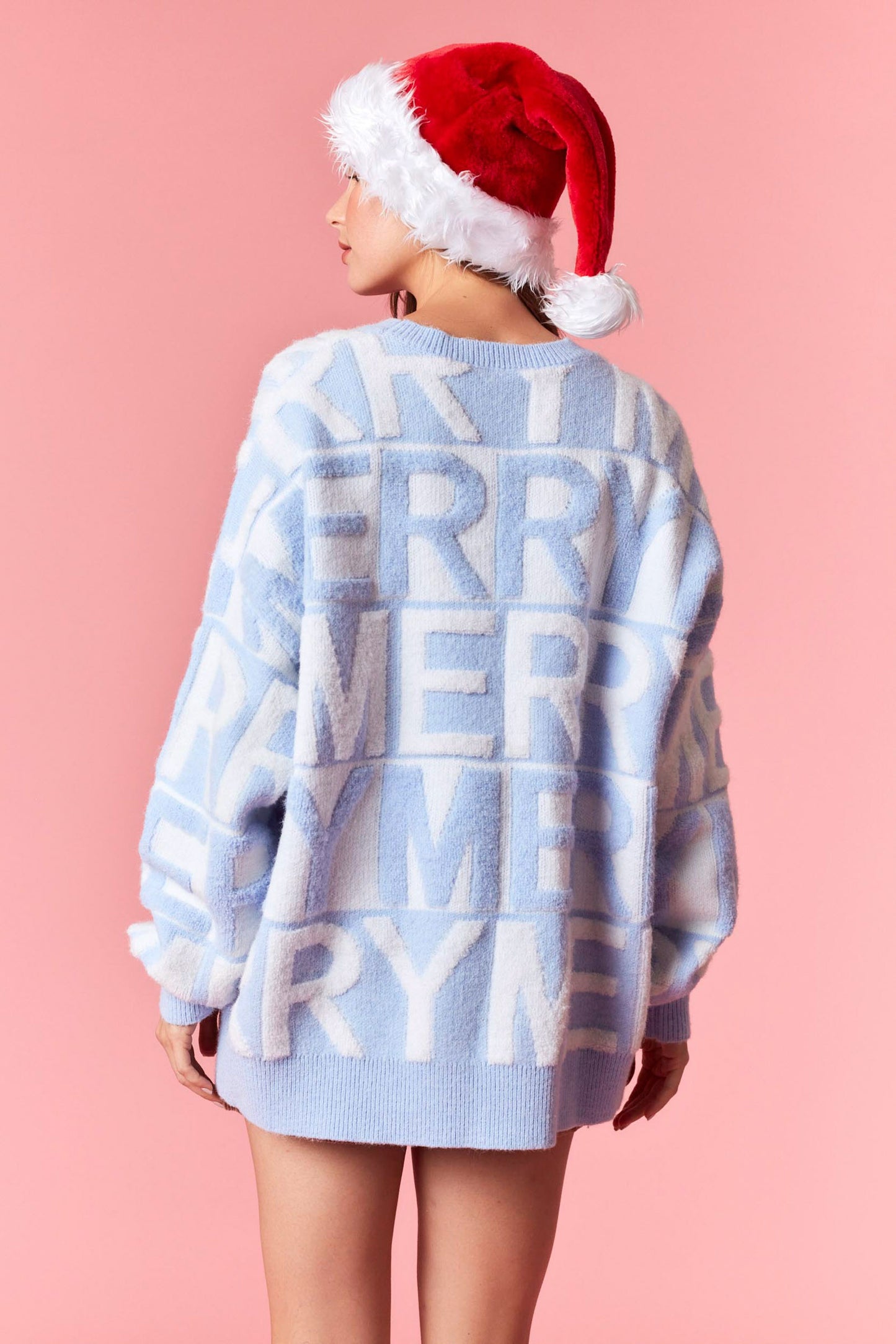 Powder Blue Merry Sweater