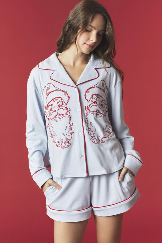 Vintage Santa Pajama Set