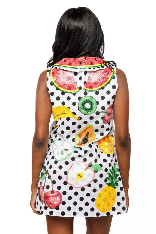 Polka Dot Fruit Tank Dress