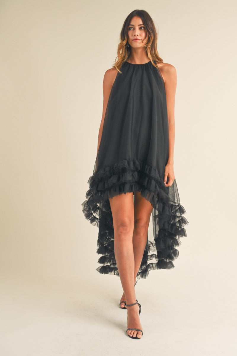 Monroe Hi-Low Ruffle Dress