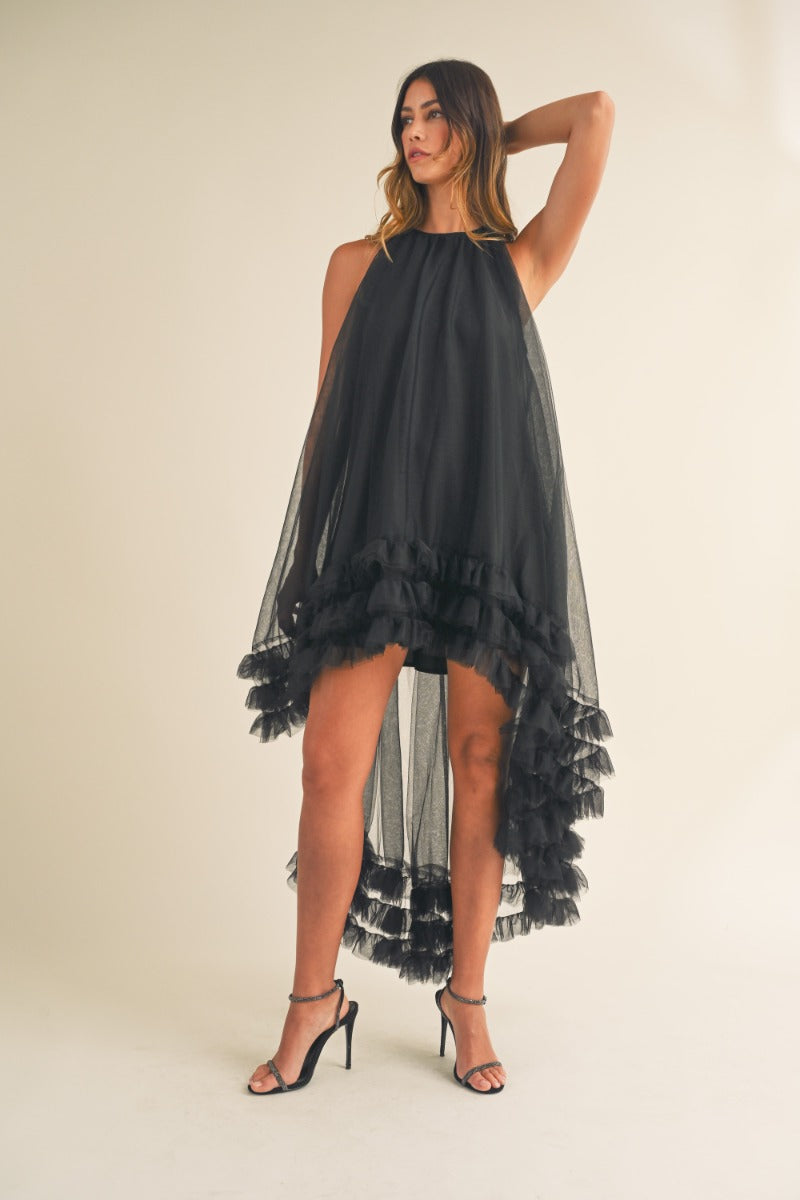 Monroe Hi-Low Ruffle Dress