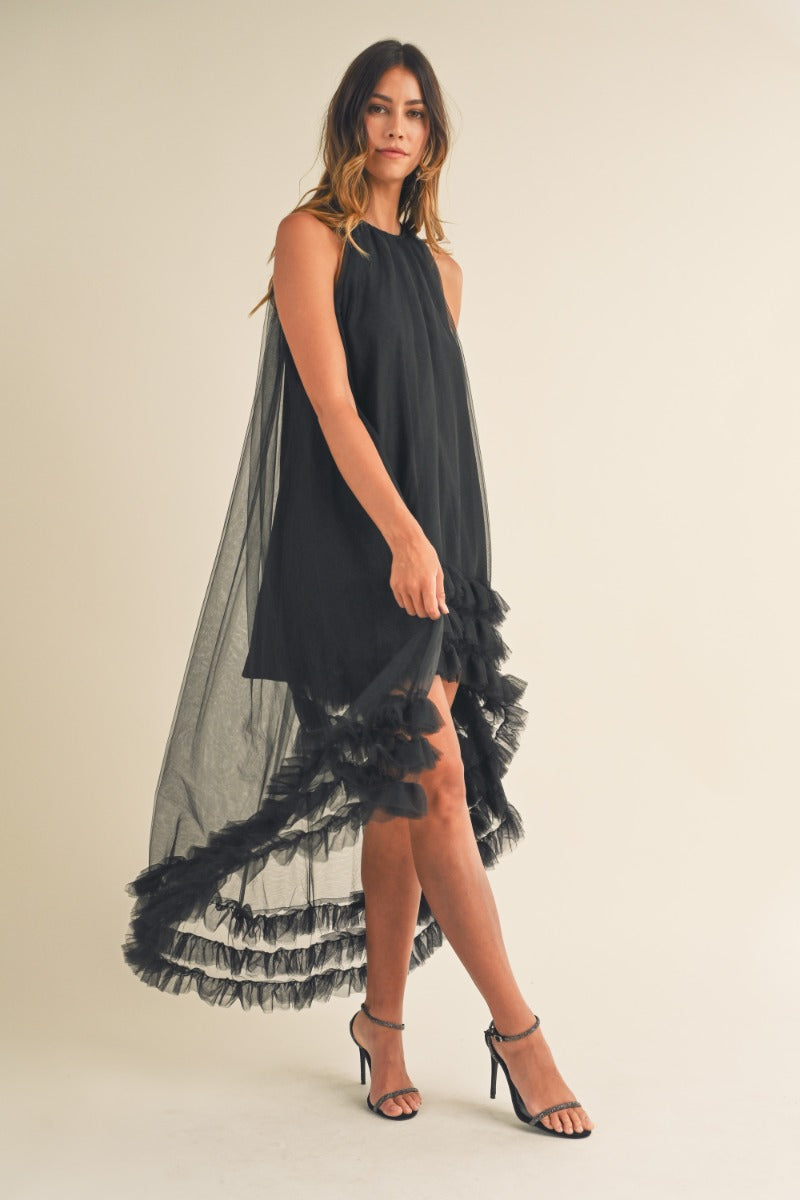 Monroe Hi-Low Ruffle Dress