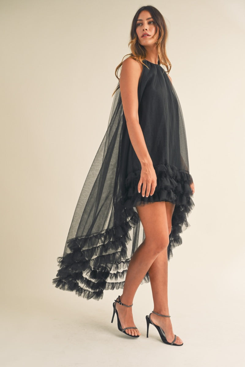 Monroe Hi-Low Ruffle Dress