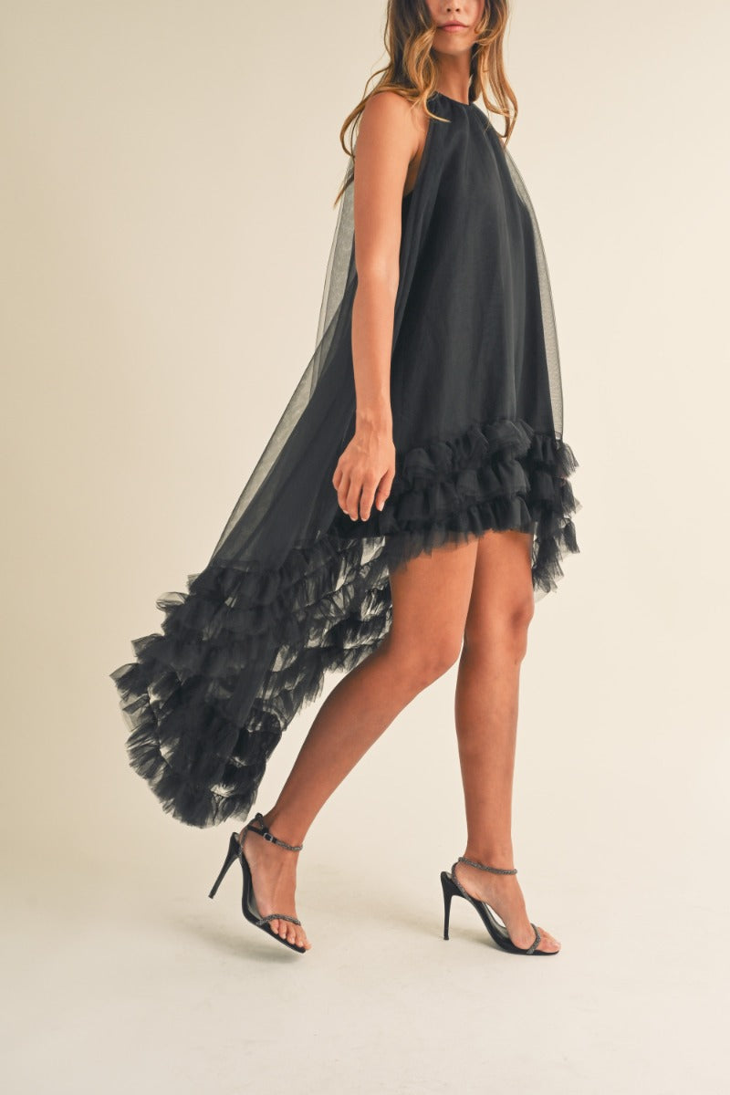 Monroe Hi-Low Ruffle Dress