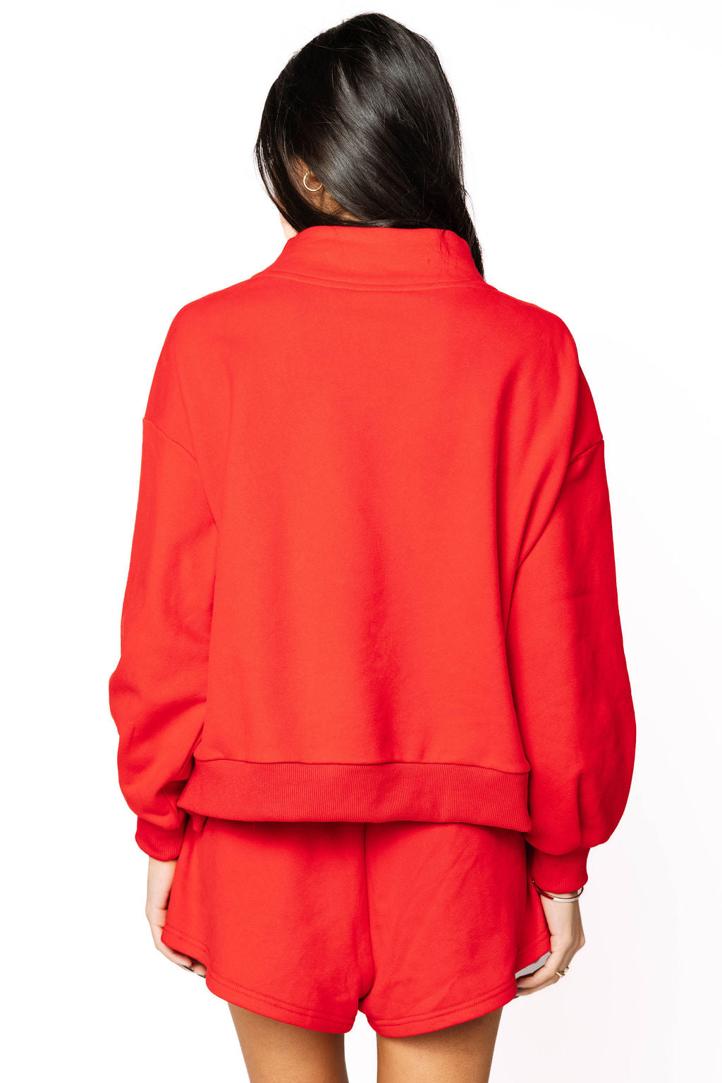 Red QOS Card Logo Sweatshirt