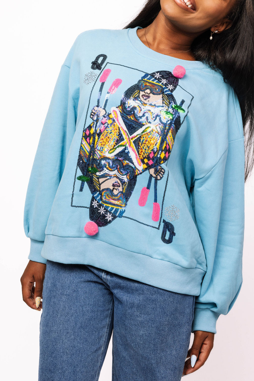 Aqua Ski QOS Card Sweatshirt