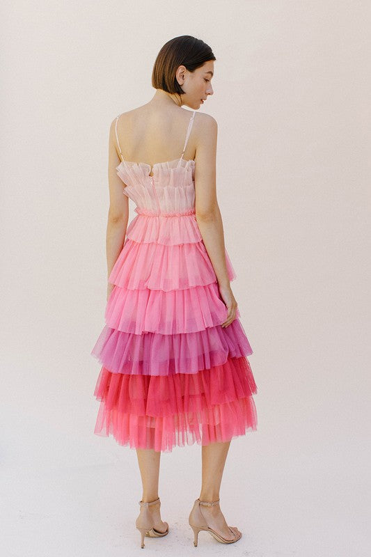 Pick Me Ombre Tulle Dress