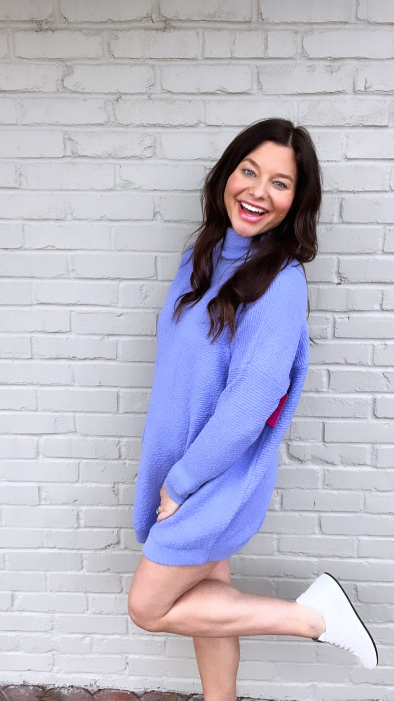 Mara Ultramarine Sweater Tunic Dress