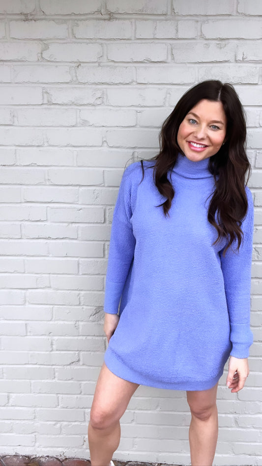 Mara Ultramarine Sweater Tunic Dress