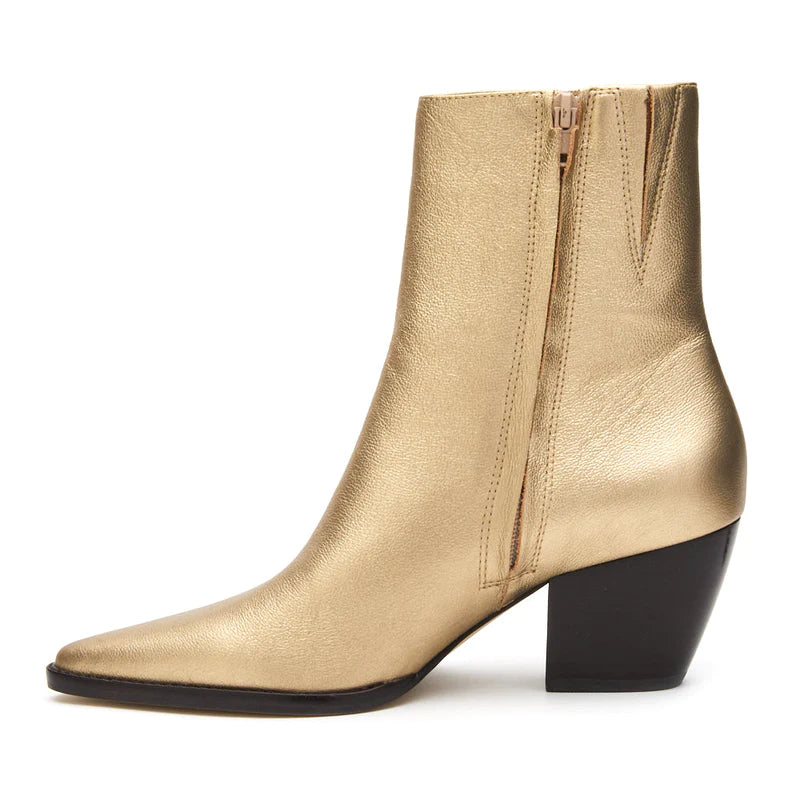 Caty Gold Ankle Boot