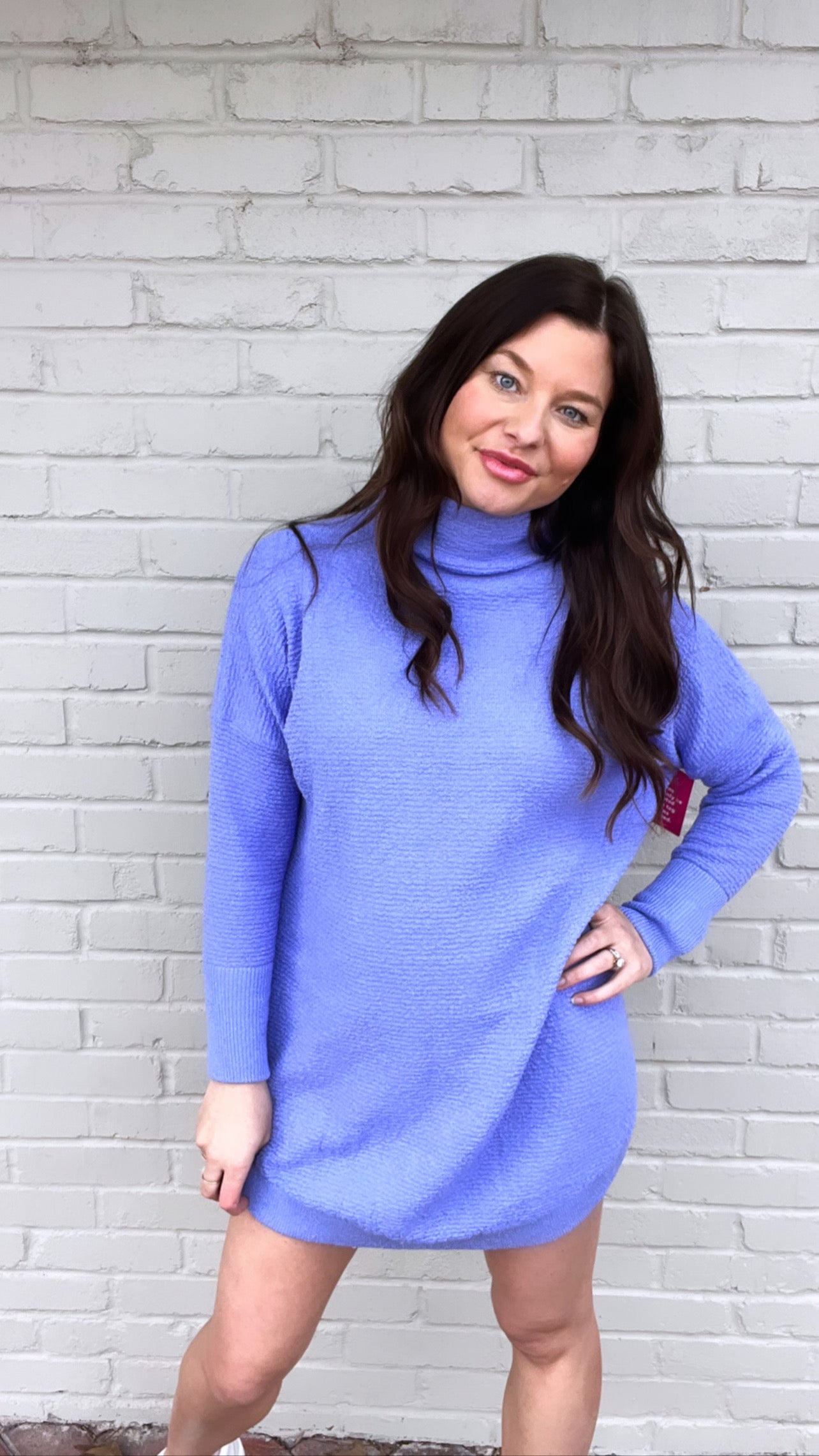 Mara Ultramarine Sweater Tunic Dress