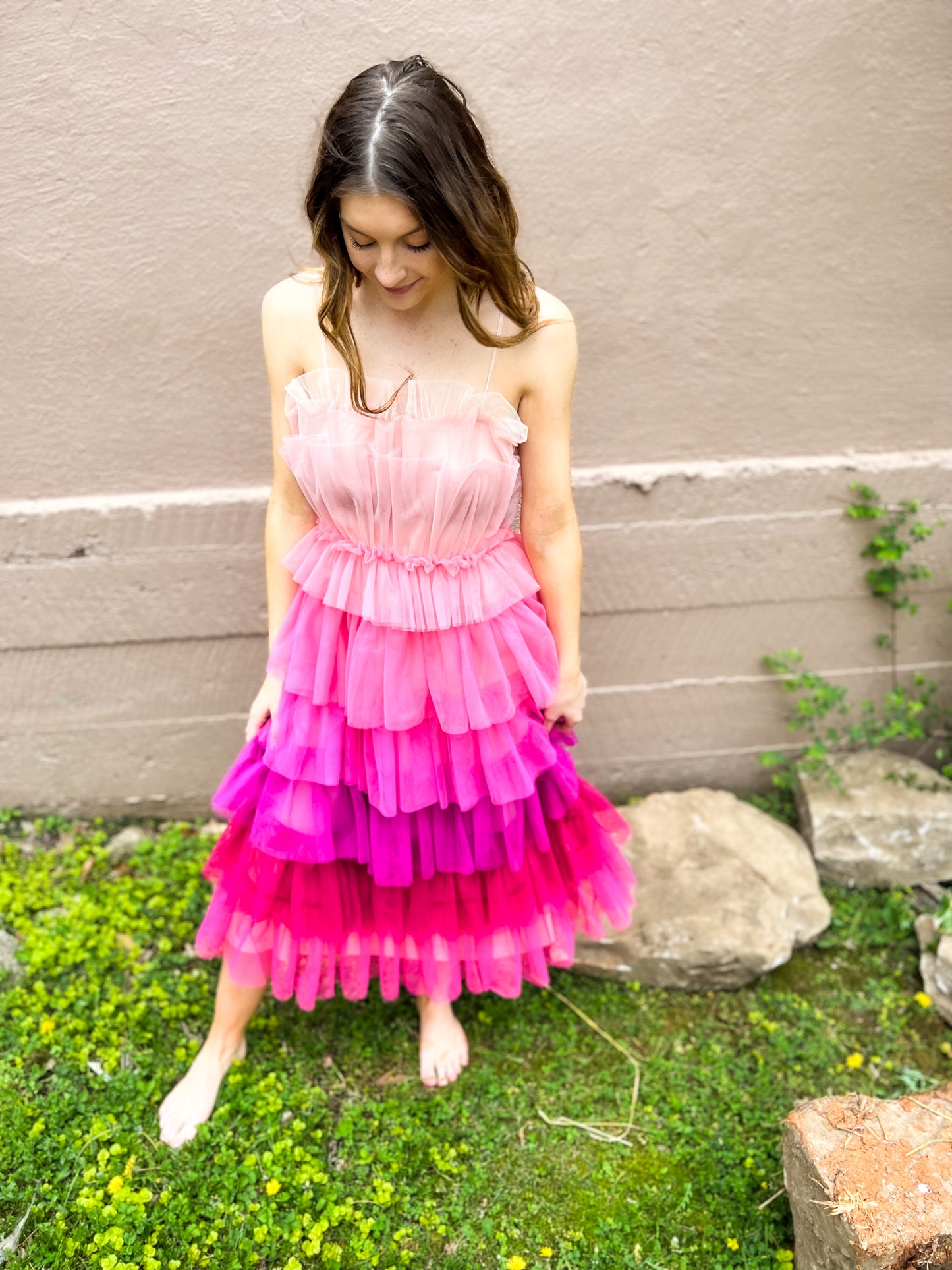 Pick Me Ombre Tulle Dress