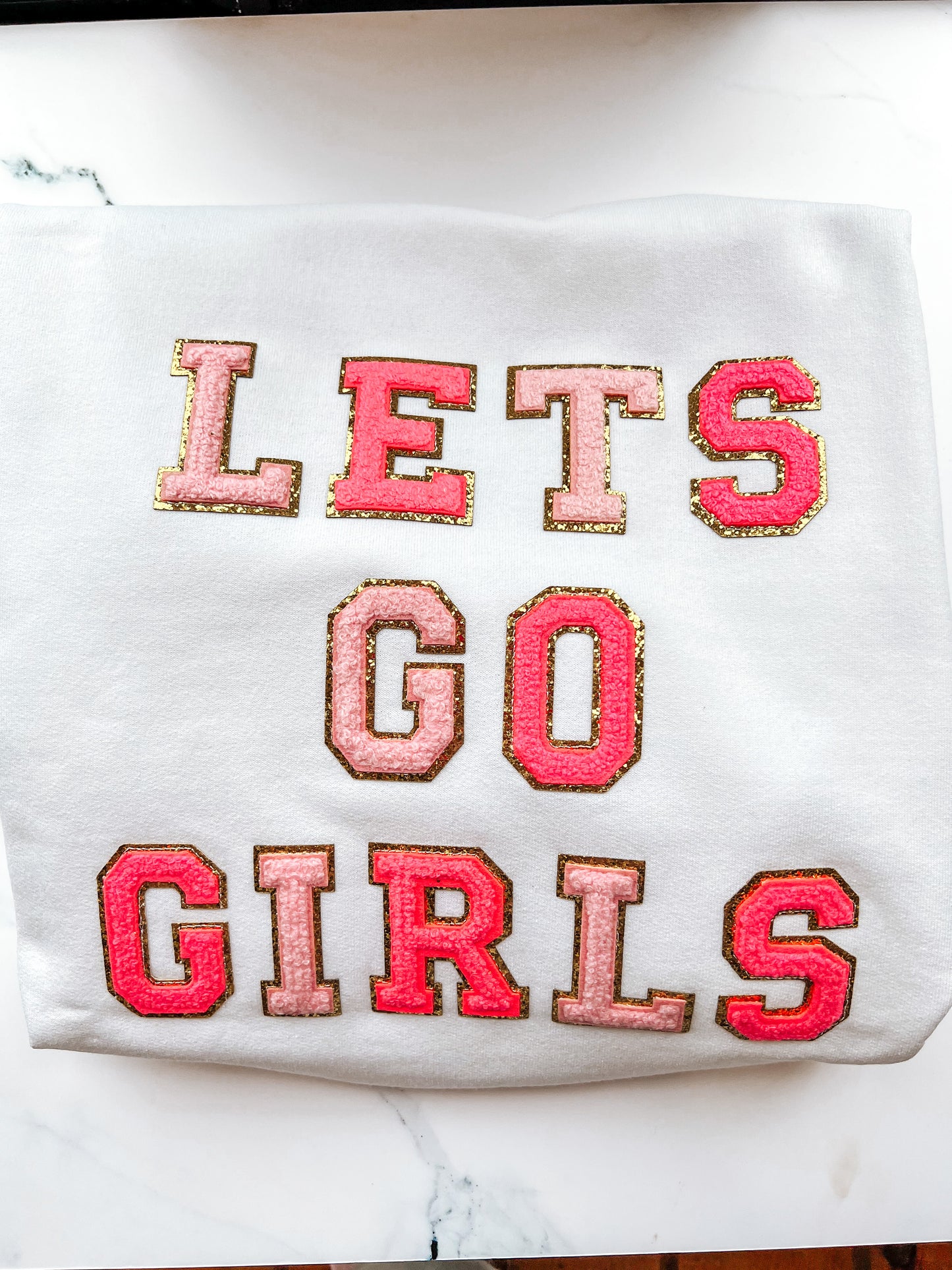 Let's Go Girls Patch Sweatshirt