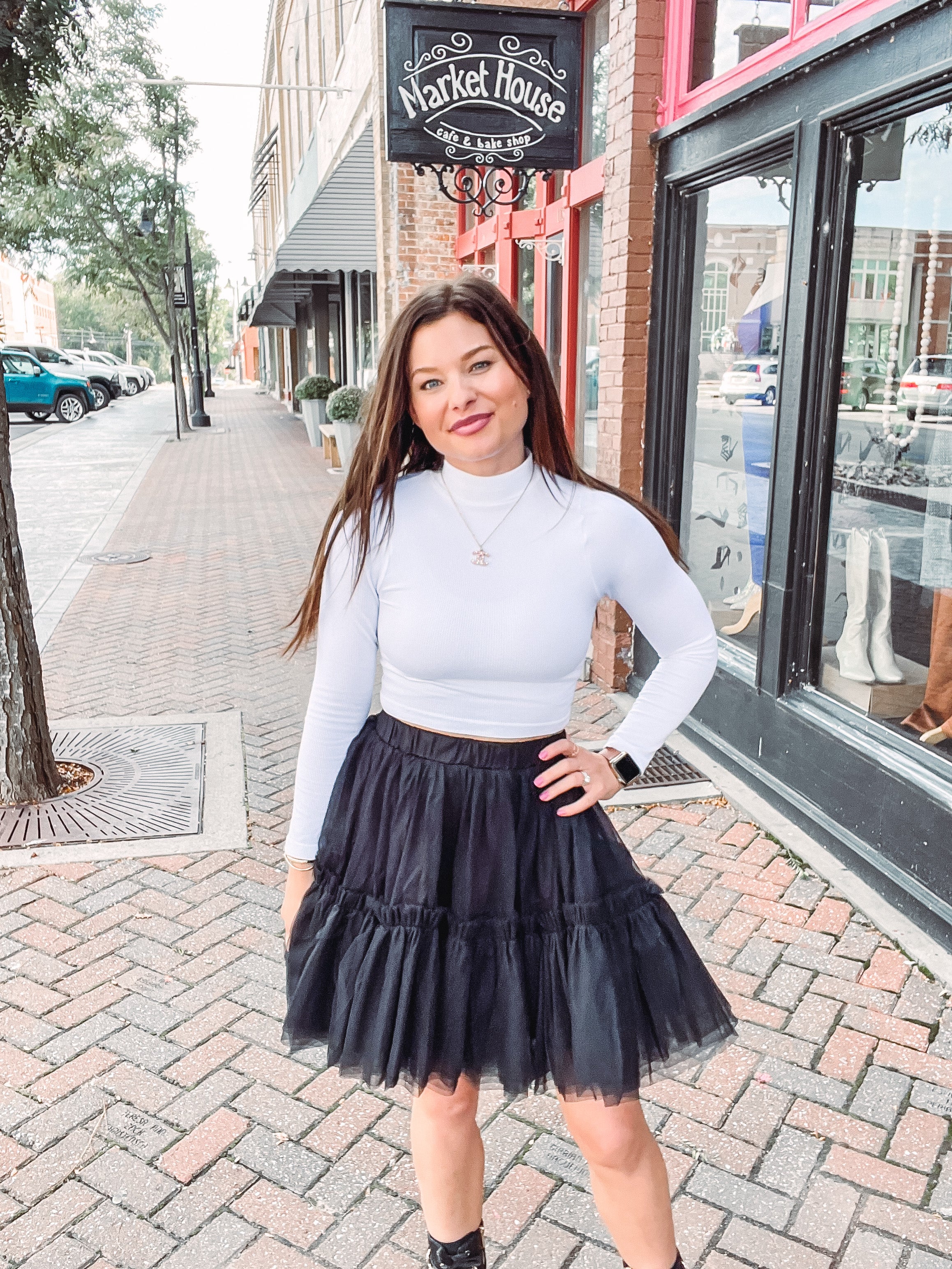 Tulle skirt in outlet store