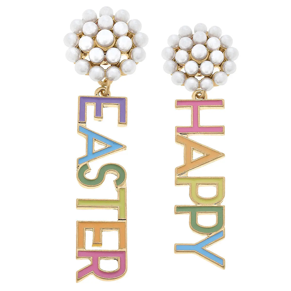 Happy Easter Rainbow Earrings
